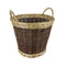 Two Tone Willow Log Basket - Medium