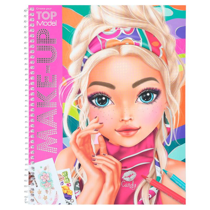 TOP Model Dress Me Up Sticker Colouring Book 11919_A - Depesche - Design 24  Gifts