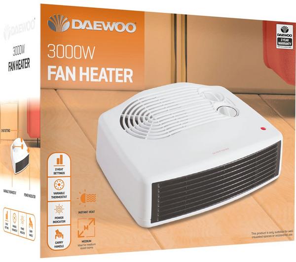 Daewoo Flat Fan Heater 3KW