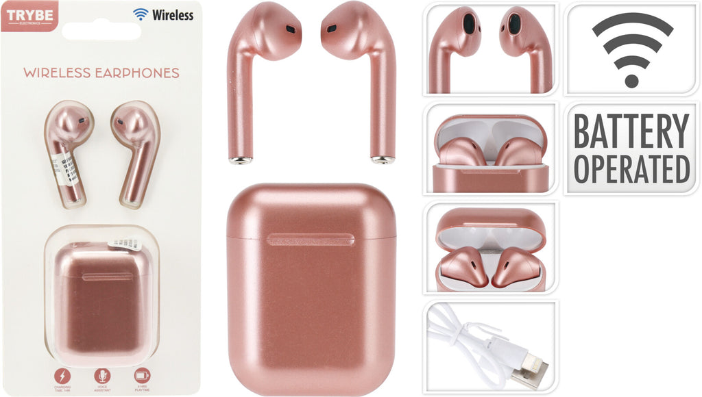 Airpods In Rose Gold RoseGold Metallic AirPods Case
