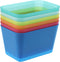 Coloured Storage Baskets 6 Pack - Small