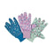 Flowerfield Cotton Grips Gardening Gloves 3 Pack