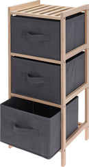 3 Tier Wooden Storage Cabinet