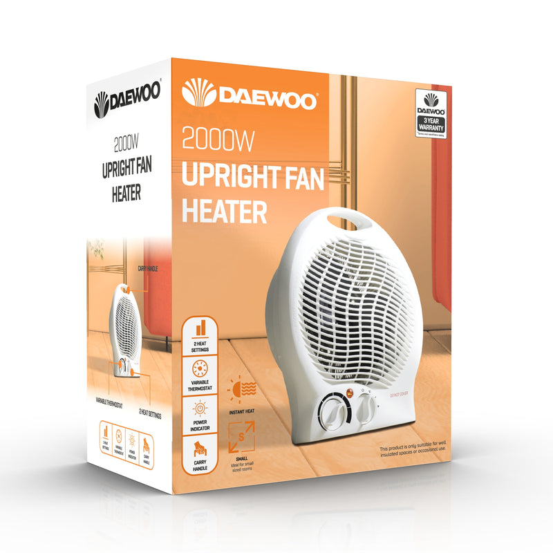 Daewoo Upright Fan Heater 2KW