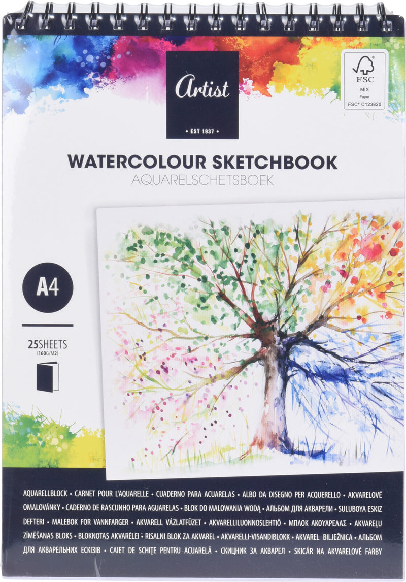 A4 Watercolour Sketchbook