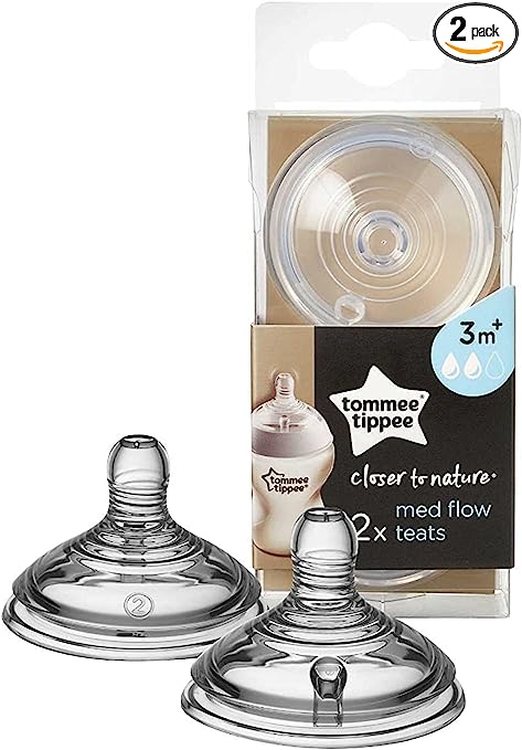 Tommee Tippee Closer to Nature Teats 2pk Medium Flow – JAC