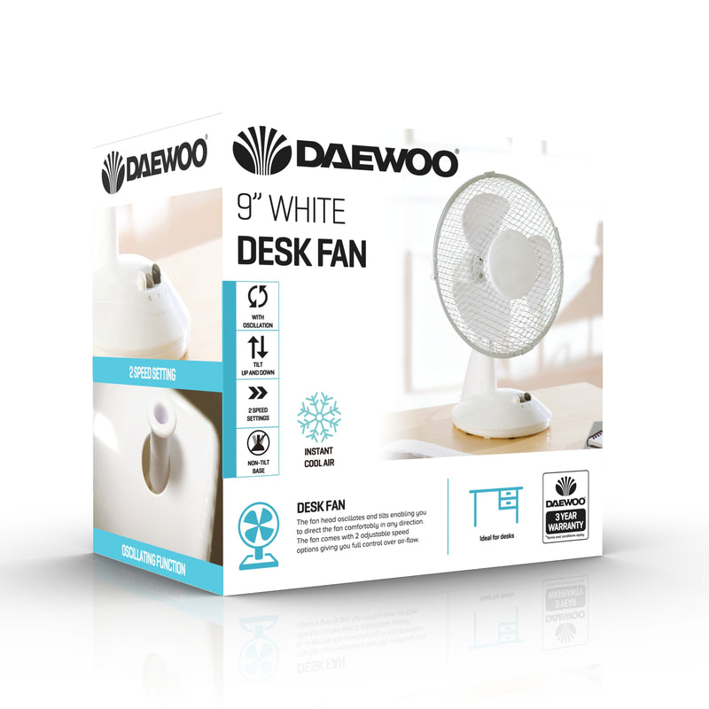 Daewoo 9 Inch Desk Fan