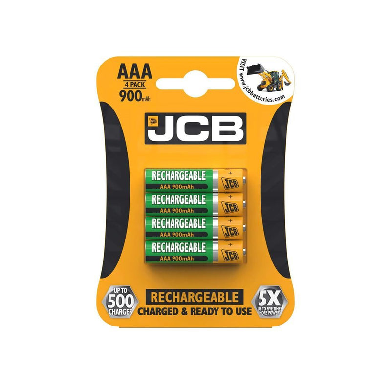 JCB AAA Rechargeable Battery 4pk