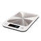 Stainless Steel Digital Kitchen Scale, 5kg Capacity – White