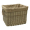 Willow Antique Wash Lined Log Basket