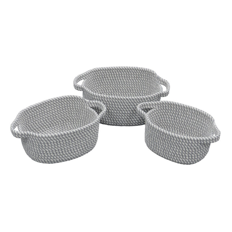 Edison Cotton Rope Storage Baskets - Set of 3