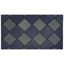 Platina Doormat 40x70cm - Silver/Blue