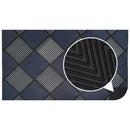 Platina Doormat 40x70cm - Silver/Blue