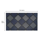 Platina Doormat 40x70cm - Silver/Blue