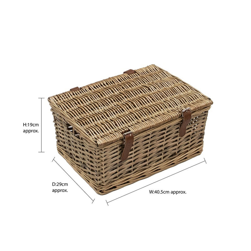 Wicker Hamper H19cm x L41cm x W29cm