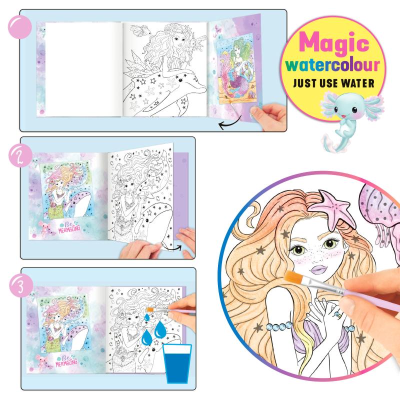 Top Model Mermaid Watercolour Book