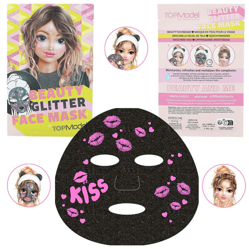 Top Model Glitter Face Mask Assorted