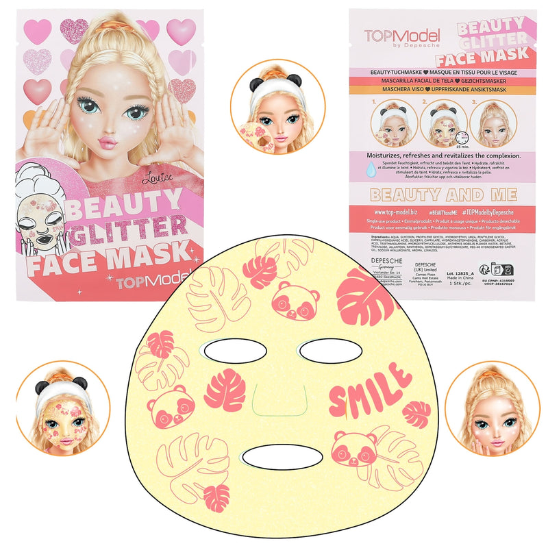 Top Model Glitter Face Mask Assorted