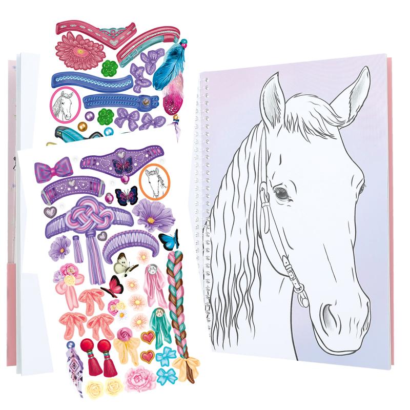 Top Model Miss Melody Create Your Horses Blaze Colouring Book