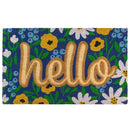 Pavillion Embossed Coir Doormat - Hello Summer