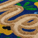 Pavillion Embossed Coir Doormat - Hello Summer