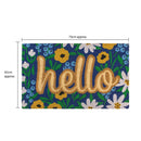 Pavillion Embossed Coir Doormat - Hello Summer