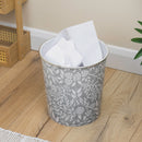 Onyx Round Plastic Waste Bin 7L - Grey Willow