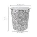 Onyx Round Plastic Waste Bin 7L - Grey Willow