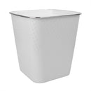 Glaize Square Plastic Waste Bin 8L - White