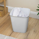Glaize Square Plastic Waste Bin 8L - White