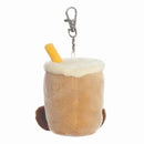 Palm Pals Plush Keyclip - Milky Boba Tea