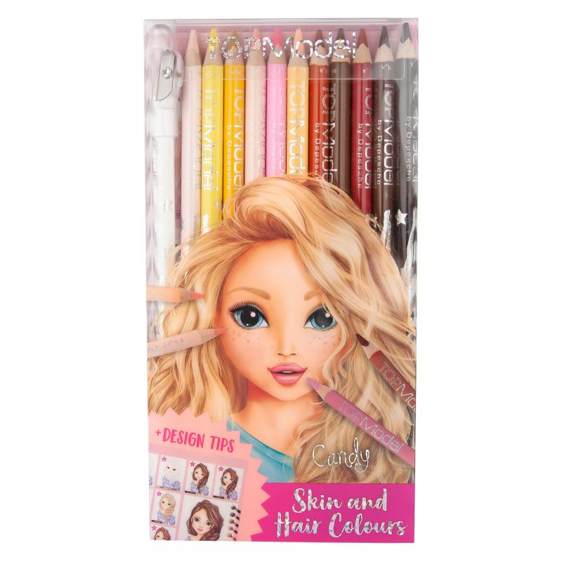 Top Model Skin & Hair Coloured Pencils 12pk