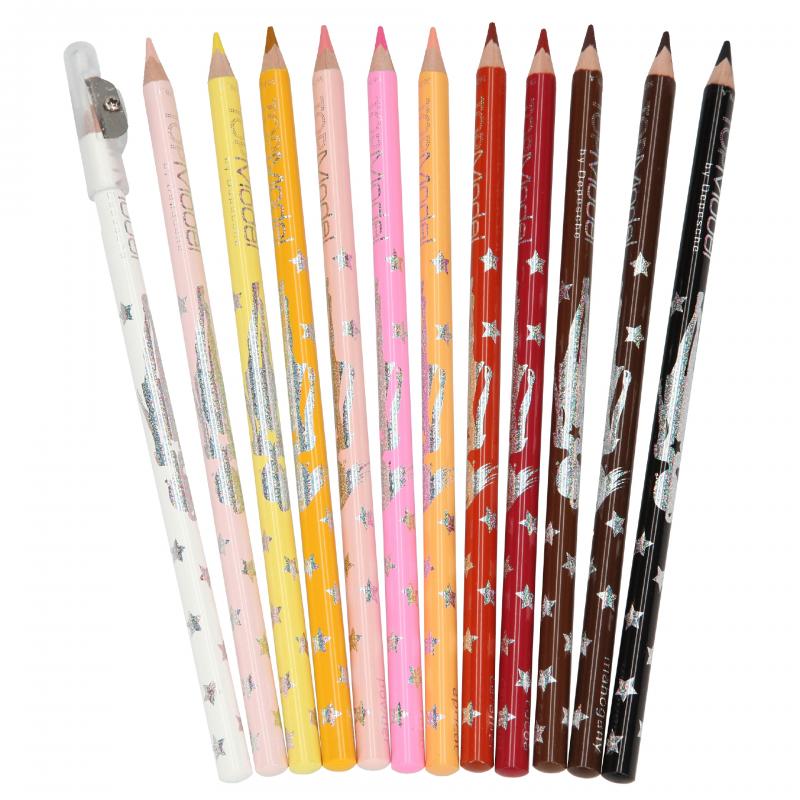 Top Model Skin & Hair Coloured Pencils 12pk