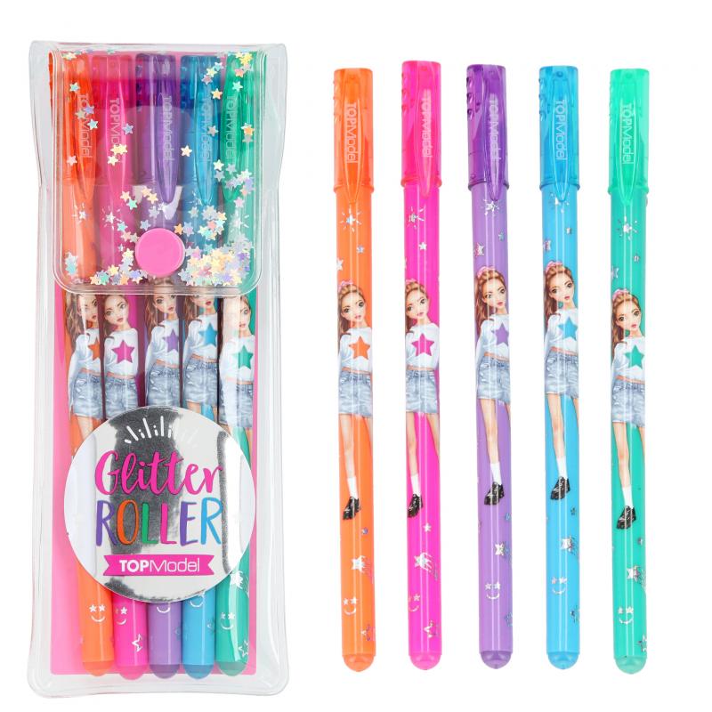 Top Model Glitter Gel Pens 5pk