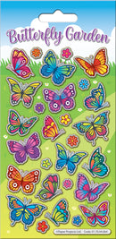 Sparkle Sticker Sheet - Butterfly Garden