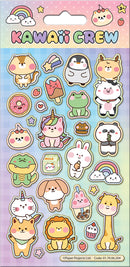 Foiled Sticker Sheet - Kawaii Crew