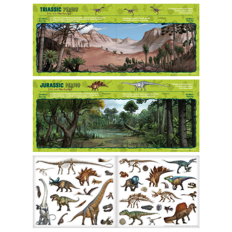 Sticker Scenes - Natural History Museum Dinosaur