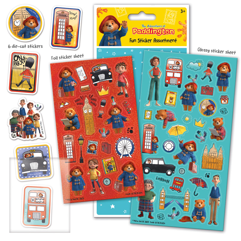 Assorted Sticker Pack - The Adventures of Paddington