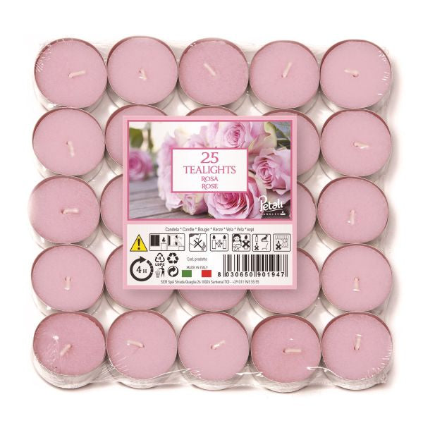 Petali Tealights 25pk - Rose