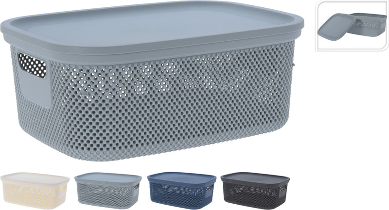 Storage Box With Lid Assorted 12L