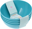 Coloured Plastic Bowls 4 Pack
