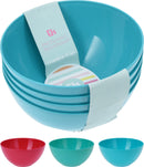 Coloured Plastic Bowls 4 Pack