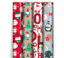 Christmas Gift Wrap Cute 4m - Assorted