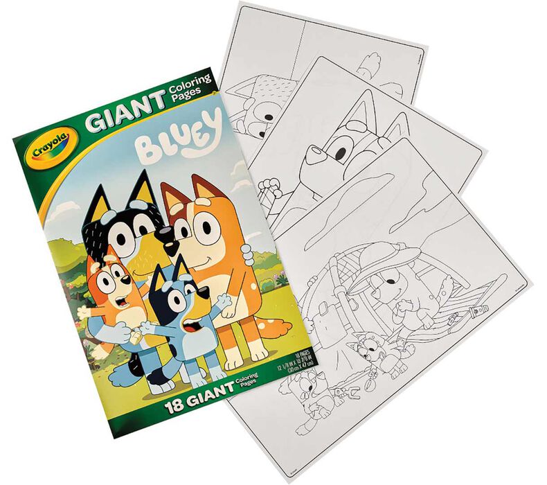 Giant Colouring Pages Bluey