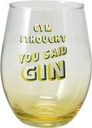 Slogan Gin Glass Assorted