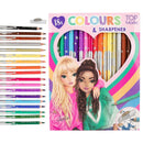 Top Model 18 Colouring Pencils & Sharpener