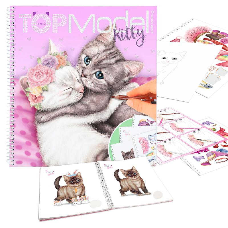 Top Model Kitty Colouring Book