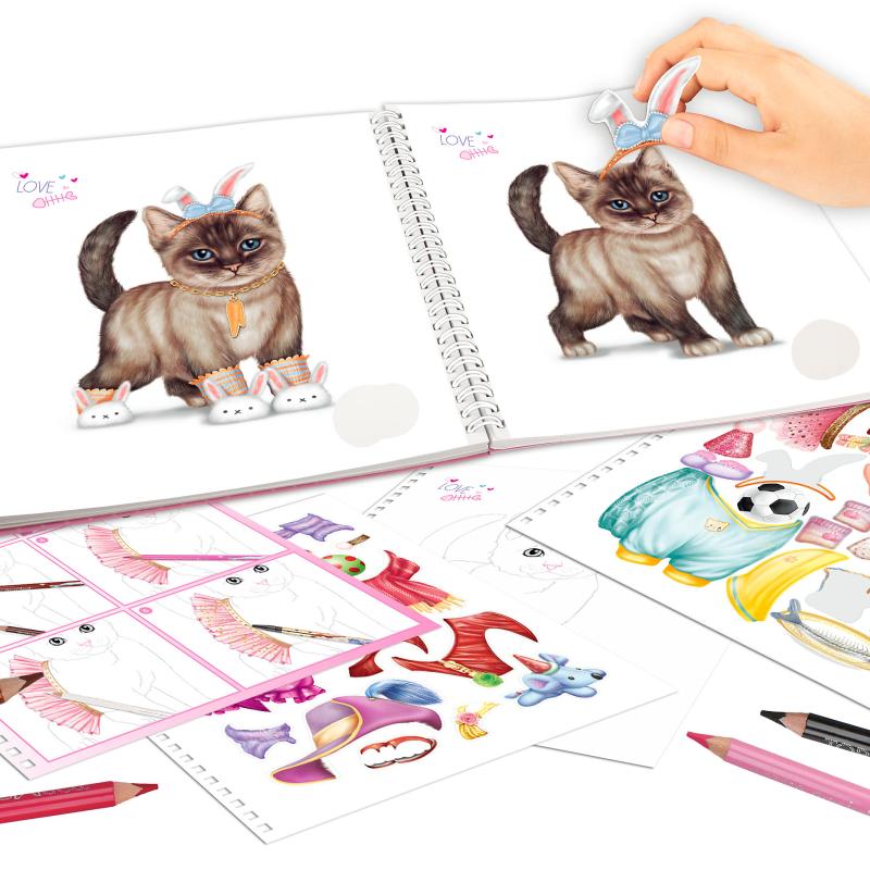 Top Model Kitty Colouring Book