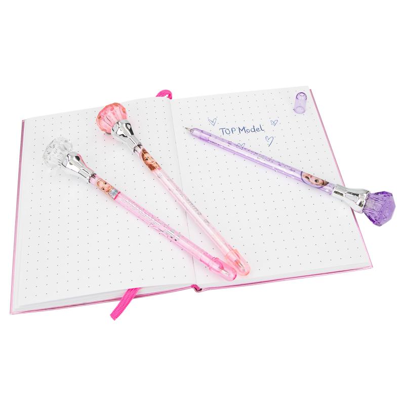 Top Model Glitter Queen Pen With Light Assorted