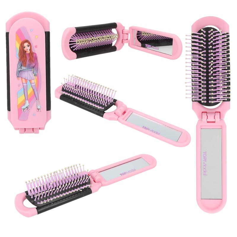 Top Model Hair Brush With Mirror